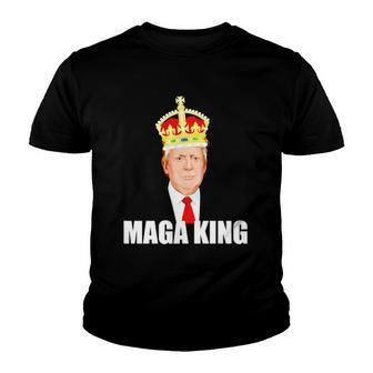 Donald Trump Maga King Hilarious Imperial Crown Youth T-shirt | Mazezy