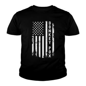 Donkey Pox America Flag Trend Youth T-shirt - Thegiftio UK