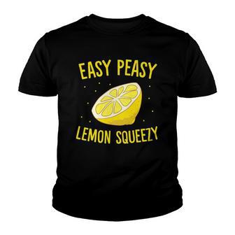 Easy Peasy Lemon Squeezy Funny Lemons Summer Lemonade V2 Youth T-shirt - Thegiftio UK