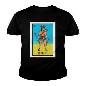 El Indio Lottery Gift The Indian Card Mexican Lottery Youth T-shirt | Mazezy