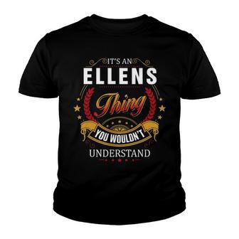 Ellens Shirt Family Crest Ellens T Shirt Ellens Clothing Ellens Tshirt Ellens Tshirt Gifts For The Ellens Youth T-shirt - Seseable