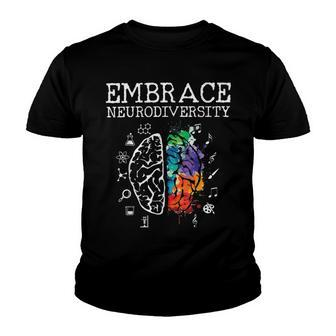 Embrace Neurodiversity Youth T-shirt - Monsterry UK