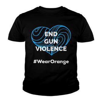 Enough End Gun Violence Wear Orange Youth T-shirt | Mazezy