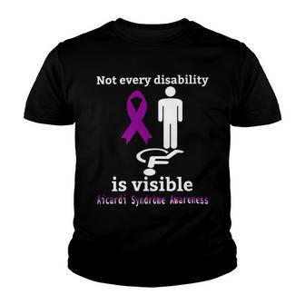 Every Disability Is Visible Aicardi Syndrome Awareness Purple Ribbon Aicardi Syndrome Support Aicardi Syndrome Awareness Youth T-shirt | Favorety UK