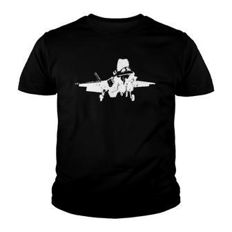 F-35 Lightning Stovl Fighter Jet Youth T-shirt | Mazezy