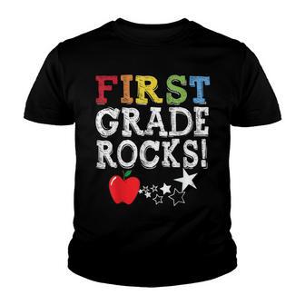 First Grade Rocks 1St Grade Squad Teacher Back To School Youth T-shirt - Thegiftio UK