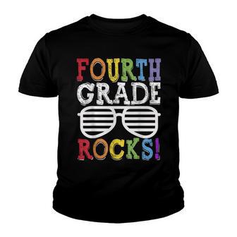 Fourth Grade Rocks Back To First Day Of School Teacher Team Youth T-shirt - Thegiftio UK