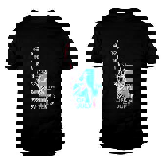 Fourth Of July Statue Of Liberty Youth T-shirt | Mazezy