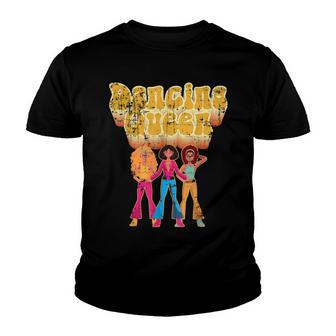 Fun Dancing Queen Disco Party T Distressed V3 Youth T-shirt - Thegiftio UK
