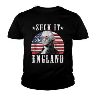 Funny 4Th Of July Suck It England George Washington 1776 Youth T-shirt - Thegiftio UK