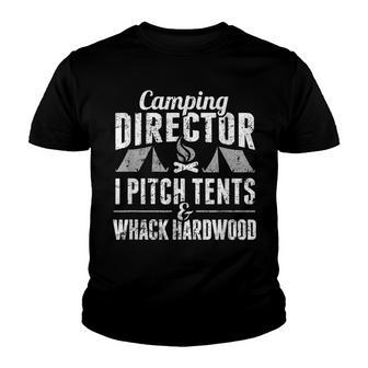 Funny Camp Director Camping Leader Master Youth T-shirt - Thegiftio UK