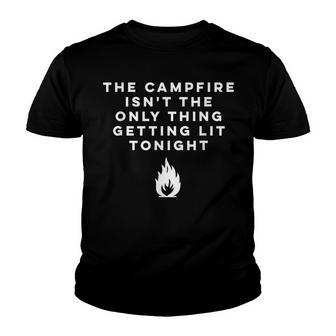 Funny Camping Getting Lit Tonight Drinking Youth T-shirt - Thegiftio UK