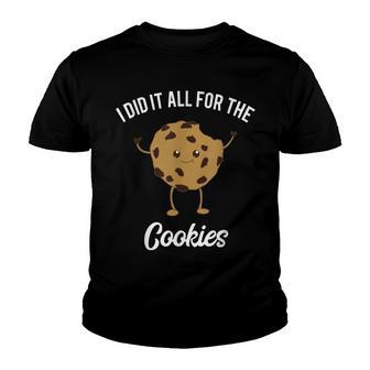 Funny Chocolate Chip Cookie Meme Quote 90S Kids Food Joke Youth T-shirt - Seseable
