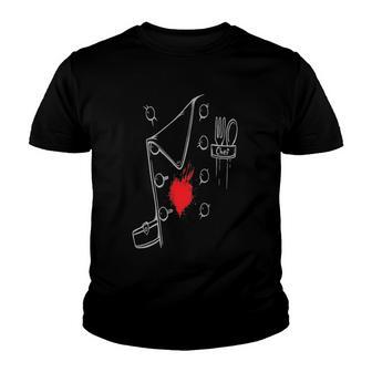Funny Cook For Cooking Chef Butcher Uniform Jacket Youth T-shirt - Thegiftio UK
