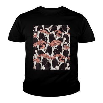 Funny Cow Cookie Crazy Collage Youth T-shirt - Thegiftio UK
