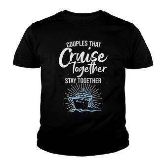Funny Cruise Couple Cruising Design Men Women Husband Wife Youth T-shirt - Thegiftio UK