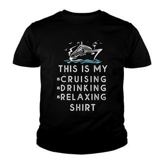Funny Cruise Ship Wear For Men Women & Kids Beach Vacation V2 Youth T-shirt - Seseable