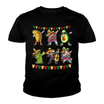 Funny Dabbing Taco Cinco De May Mexican Food V6 Youth T-shirt | Favorety AU