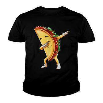 Funny Dabbing Taco Cinco De May Mexican Food Youth T-shirt | Favorety DE