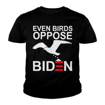 Funny Even Birds Oppose Biden Youth T-shirt | Favorety AU