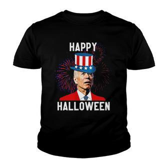 Funny Joe Biden Confused Halloween For Fourth Of July Youth T-shirt - Thegiftio UK