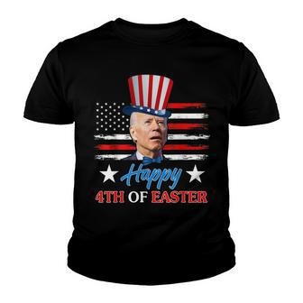 Funny Joe Biden Happy 4Th Of Easter Confused 4Th Of July Youth T-shirt | Mazezy