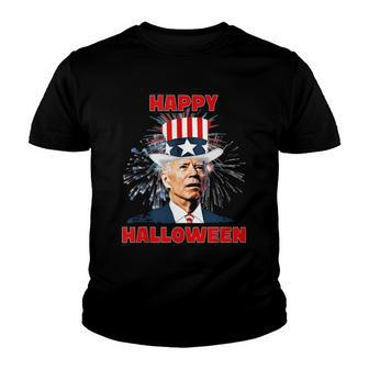 Funny Joe Biden Happy Halloween For Fourth Of July V5 Youth T-shirt - Thegiftio UK