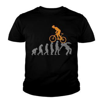 Funny Mountain Bike Evolution Biker Best Youth T-shirt | Favorety