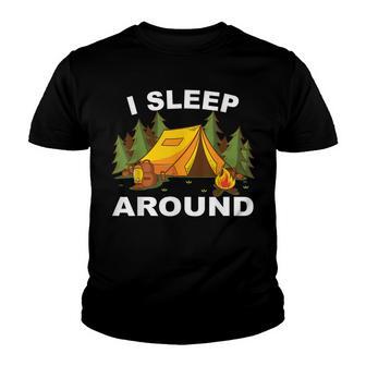 Funny Outdoor Camping Adult Inappropriate Youth T-shirt - Thegiftio UK