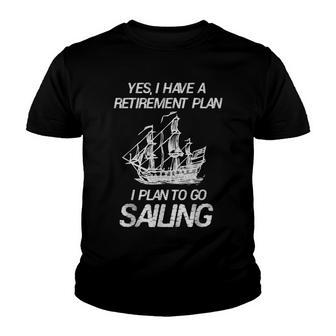 Funny Sailing Boat Ship Sail Cruise Vacation Gift Idea Youth T-shirt - Thegiftio UK