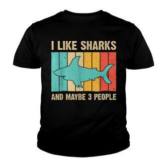 Funny Shark Design For Kids Men Women Animal Shark Stuff Youth T-shirt - Seseable