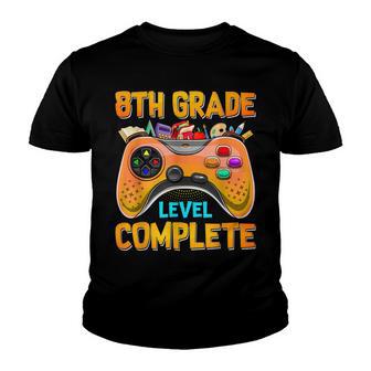 Funny Video Game Level Complete Graduation 8Th Grade Gamer Youth T-shirt - Thegiftio UK