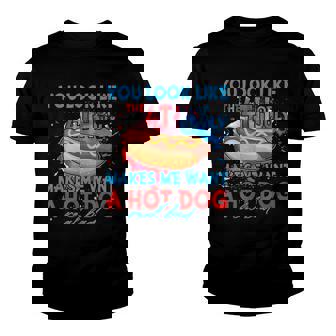 Funny You Look Like 4Th Of July Makes Me Want A Hot Dog Youth T-shirt - Seseable