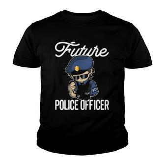 Future Police Officer Boy Future Police Officer Youth T-shirt | Mazezy