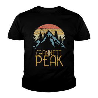 Gannett Peak Wyoming Mountains Camping Hiking Youth T-shirt - Thegiftio UK