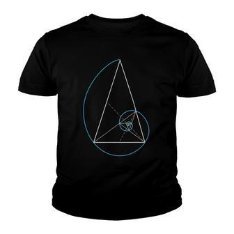 Golden Triangle Fibonnaci Spiral Ratio Youth T-shirt | Mazezy AU