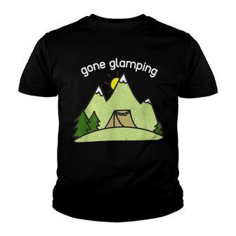Gone Glamping Camping Youth T-shirt - Thegiftio UK