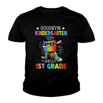 Goodbye Kindergarten Graduation Hello First Grade Popping It Youth T-shirt | Mazezy