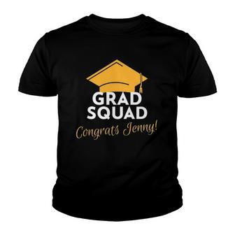 Graduation Grad Squad Congrats Jenny Youth T-shirt - Thegiftio UK