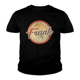 Graphic 365 Name Frank Vintage Funny Personalized Gift Youth T-shirt | Mazezy