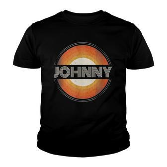 Graphic Tee First Name Johnny Retro Personalized Vintage Youth T-shirt | Mazezy