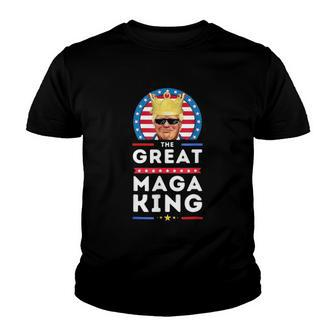 Great Maga King Trump Biden Political Ultra Mega Proud Youth T-shirt | Mazezy