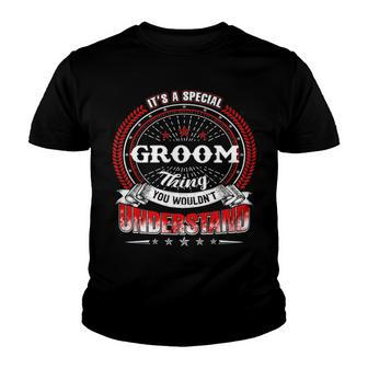 Groom Shirt Family Crest Groom T Shirt Groom Clothing Groom Tshirt Groom Tshirt Gifts For The Groom Youth T-shirt - Seseable
