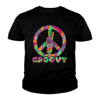 Groovy 70S Tie Dye - 70S 80S 90S Vintage Old Youth T-shirt | Mazezy