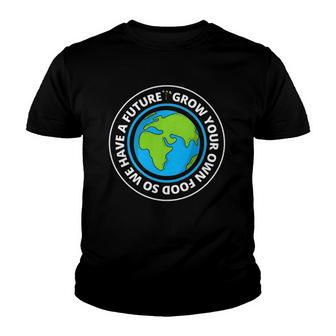 Grow Your Own Food Gardening Graphic Tee Youth T-shirt - Thegiftio UK