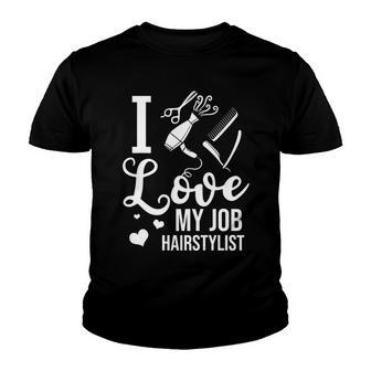 Hairstylist Hairdressing Gift For Hairdresser Hair Stylist V2 Youth T-shirt - Thegiftio UK
