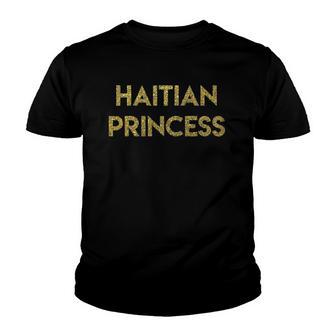 Haitian Pride Gold - Haitian Princess Youth T-shirt | Mazezy