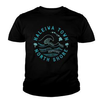 Haleiwa Town North Shore Hawaii Youth T-shirt | Mazezy