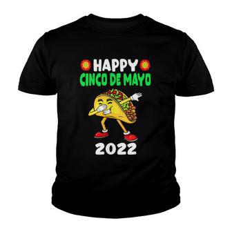 Happy Cinco De Mayo 2022 Cute Taco Mexican Kids Toddler Boys Youth T-shirt - Thegiftio UK