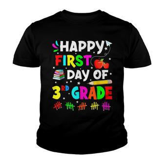 Happy First Day Of School 3Rd Grade For Boy Kid Girl Student Youth T-shirt - Seseable